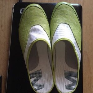 Merrell Green and White slip ons. Size 9 NWT